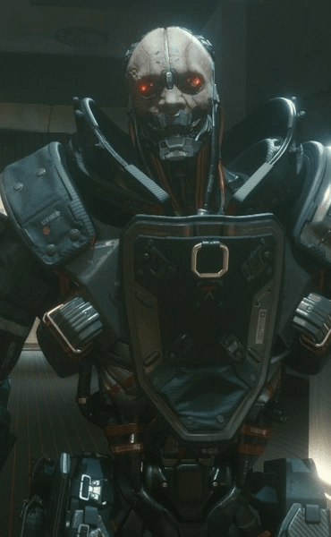 Adam Smasher from Cyberpunk 2077... scary!
